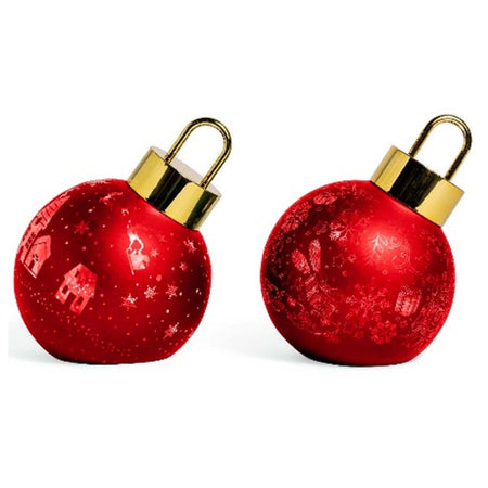 Palla di Natale in vetro con luci batteria 3xAA per decorazioni natalizie