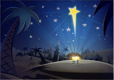 SFONDO SCENARIO NATIVITA' CARTA PER PRESEPE 7X100 CM DECORAZIONI NATALIZIE  Trade Shop italia - Napoli, Commerciovirtuoso.it