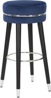 Sgabello-Bar-Paris-Blu/Silver-Cm-Ø-35X74