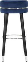 Sgabello-Bar-Paris-Blu/Silver-Cm-Ø-35X74