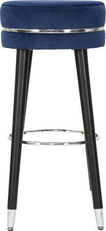 Sgabello-Bar-Paris-Blu/Silver-Cm-Ø-35X74