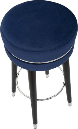 Sgabello-Bar-Paris-Blu/Silver-Cm-Ø-35X74