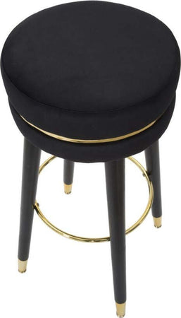 Sgabello-Bar-Paris-Nero/Gold-Cm-Ø-35X74