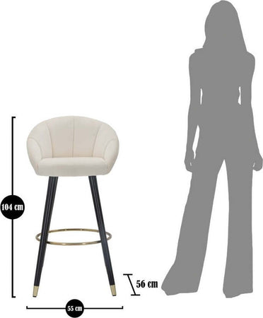 Sgabello-Bar-Prague-Crema-Cm-55X56X104
