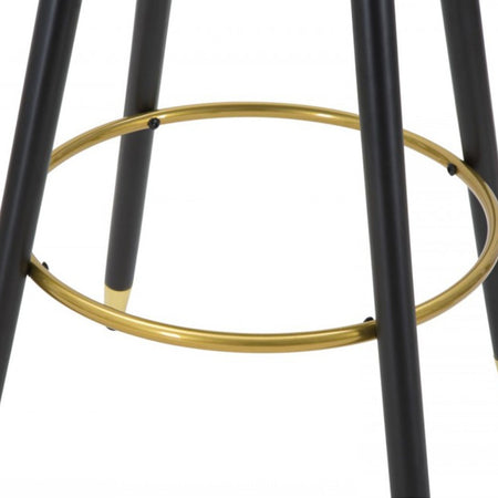 Sgabello da bar elegante in velluto per interno in stile moderno h 98 cm