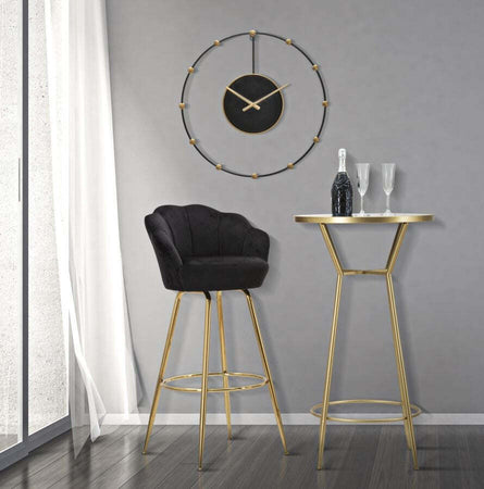 Sgabello-Bar-Vienna-Nero-Cm-55X53X110