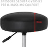 Sgabello-Estetista-Girevole-Seduta-Imbottita-10cm-in-Ecopelle-Salone-Studio-Nero
