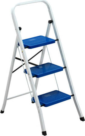 Sgabello Everest - 3 gradini - in acciaio - Garden Friend Fai da te/Prodotti per la costruzione/Scale/Scale multiuso Eurocartuccia - Pavullo, Commerciovirtuoso.it