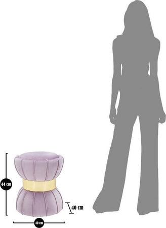 Sgabello-Flower-Cm-Rosa-Cm-Ø-40X44