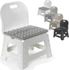 Sgabello Multiuso Salvaspazio Pieghevole Sedia Con Schienale Colori Assortiti Sport e tempo libero/Attività ricreative all'aperto/Camping e outdoor/Arredamento da campeggio/Sedie Trade Shop italia - Napoli, Commerciovirtuoso.it
