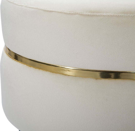 Sgabello-Paris-Crema/Gold-Cm-Ø-35X40,5