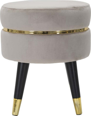 Sgabello-Paris-Grigio/Gold-Cm-Ø-35X40,5