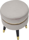 Sgabello-Paris-Grigio/Gold-Cm-Ø-35X40,5