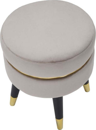 Sgabello-Paris-Grigio/Gold-Cm-Ø-35X40,5