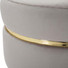 Sgabello-Paris-Grigio/Gold-Cm-Ø-35X40,5
