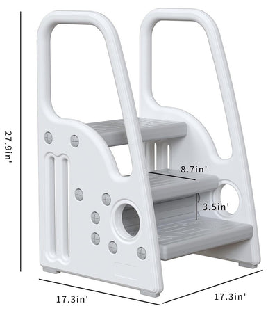 Sgabello Per Bambini Piccoli Scala A Pioli Per Bagno Cucina Toilette Con Manici