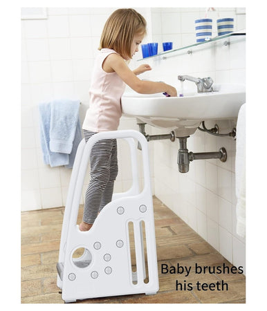 Sgabello Per Bambini Piccoli Scala A Pioli Per Bagno Cucina Toilette Con Manici