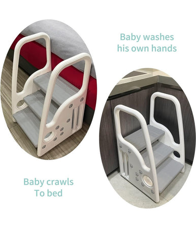 Sgabello Per Bambini Piccoli Scala A Pioli Per Bagno Cucina Toilette Con Manici