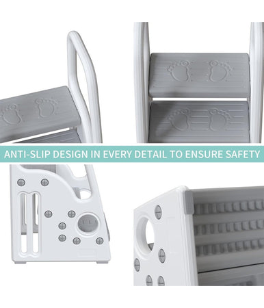 Sgabello Per Bambini Piccoli Scala A Pioli Per Bagno Cucina Toilette Con Manici