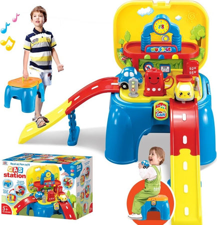 Sgabello Per Bambini Portatile Sediolina Con Garage Auto Giocattolo Luci E Suoni Giochi e giocattoli/Personaggi giocattolo/Edifici e scenari/Piste da corsa Trade Shop italia - Napoli, Commerciovirtuoso.it