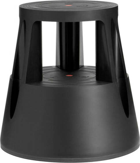 Sgabello Roll a step - nero - 24 x 45 x 45 cm - Caimi Casa e cucina/Arredamento/Studio/Sedie e Sgabelli/Sgabelli Eurocartuccia - Pavullo, Commerciovirtuoso.it