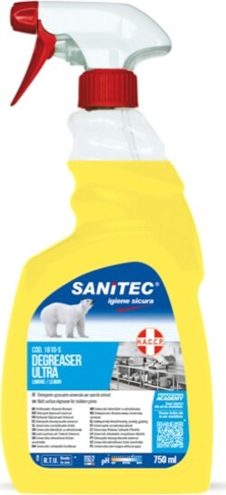 Sgrassatore Ultra Limone - 750 ml - Sanitec Casa e cucina/Detergenti e prodotti per la pulizia/Detergenti per la casa/Detergenti multiuso Eurocartuccia - Pavullo, Commerciovirtuoso.it