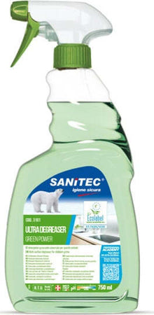 Sgrassatore universale Ultra Degreaser Green Power - trigger 750 ml - Sanitec Casa e cucina/Detergenti e prodotti per la pulizia/Detergenti per la casa/Detergenti multiuso Eurocartuccia - Pavullo, Commerciovirtuoso.it