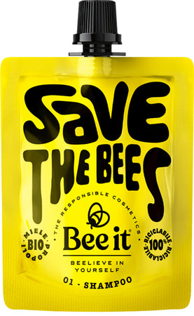 Shampoo Nutriente 250ml Capelli Danneggiati Bee It Save The Bees 90% Di Ingredienti Naturali Bee It Società Benefit