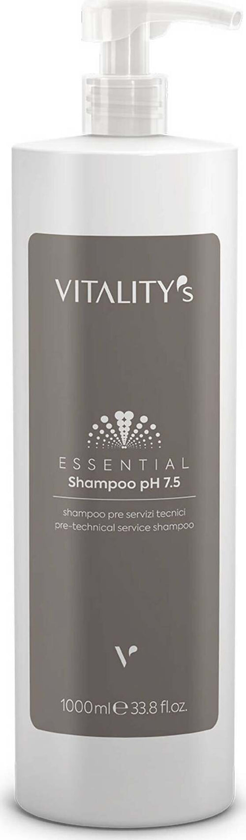 Shampoo pH 7.5 di Essential Vitality's 1000 ml Shampoo Per Capelli Trattati Professionale Essencial shampoo ph 7.5 vitality's shampoo pre servizi tecnici Bellezza/Cura dei capelli/Prodotti per la cura dei capelli/Shampoo MondoCapelli - Barcellona Pozzo di Gotto, Commerciovirtuoso.it