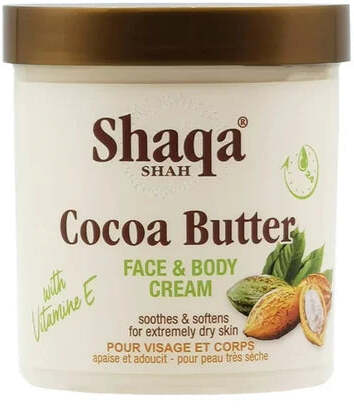 SHAQA SHAH COCOA BUTTER FACE & BODY CREAM 500ml PER VISO E CORPO