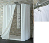 Shark-010/101101-Tenda-Doccia,-Vinile,-120-cm-x-Altezza-200-cm,-Bianco