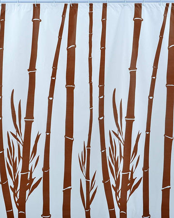 Shark-010/337091-Tenda-Doccia,-Vinile,-240-cm-x-Altezza-200-cm,-Bianco/Marrone