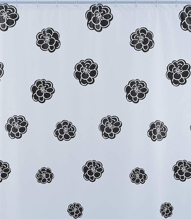 Shark-010/349061-Tenda-Doccia,-Vinile,-240-cm-x-Altezza-200-cm,-Bianco/Nero