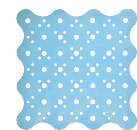 Shark-073/501011-Tappeto-Antiscivolo-in-Gomma-per-Doccia,-53-x-53-cm,-Azzurro
