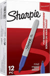 Sharpie-Scatola-12-Pennarelli-Indelebili-Punta-Fine-Blu