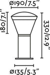 SHELBY 330 Lampada paletti grigio scuro Illuminazione/Illuminazione per interni/Lampade/Lampade da terra Led Mall Home - Napoli, Commerciovirtuoso.it