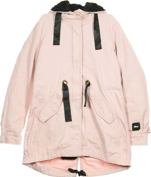 SHOESHINE-Giaccone-Lungo-Donna-Parka-Pink-da-donna