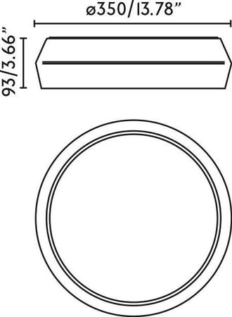 SHOKU 350 Lampada da parete/plafoniera grigio/bianca Illuminazione/Illuminazione per interni/Lampadari lampade a sospensione e plafoniere/Plafoniere Led Mall Home - Napoli, Commerciovirtuoso.it