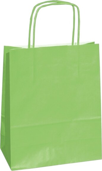Shopper in carta - maniglie cordino - 14 x 9 x 20cm - verde mela - conf. 25 sacchetti Casa e cucina/Hobby creativi/Articoli per confezioni regalo/Sacchetti da regalo Eurocartuccia - Pavullo, Commerciovirtuoso.it
