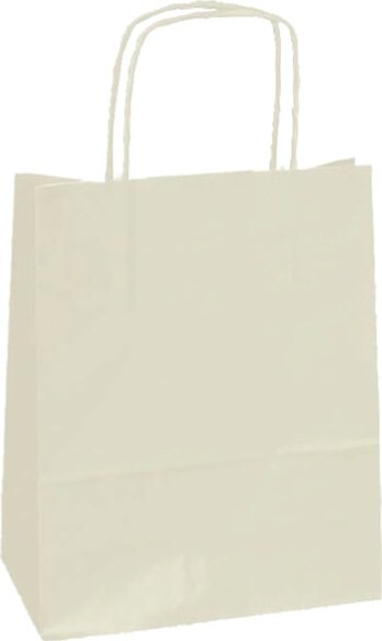 Shopper in carta - maniglie cordino - 22 x 10 x 29cm - avorio - conf. 25 sacchetti Casa e cucina/Hobby creativi/Articoli per confezioni regalo/Sacchetti da regalo Eurocartuccia - Pavullo, Commerciovirtuoso.it