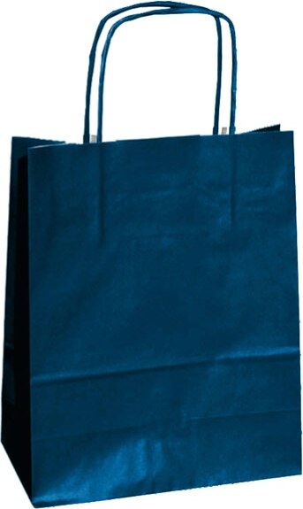 Shopper in carta - maniglie cordino - 36 x 12 x 41cm - blu - conf. 25 sacchetti Casa e cucina/Hobby creativi/Articoli per confezioni regalo/Sacchetti da regalo Eurocartuccia - Pavullo, Commerciovirtuoso.it