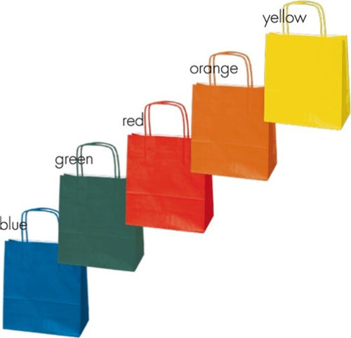 Shopper in carta - maniglie cordino - colori assortiti - 26 x 11 x 35 cm - conf. 25 shoppers Casa e cucina/Hobby creativi/Articoli per confezioni regalo/Sacchetti da regalo Eurocartuccia - Pavullo, Commerciovirtuoso.it