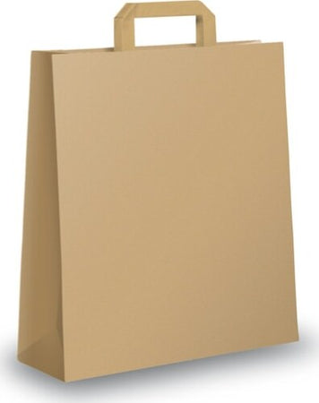 Shopper in carta - maniglie piattina - 22 x 10 x 29 cm - avana - conf. 350 sacchetti Commercio Industria e Scienza/Forniture per imballaggio e spedizione/Scatole buste e tubi per spedizione/Buste per spedizione/Buste commerciali Eurocartuccia - Pavullo, Commerciovirtuoso.it