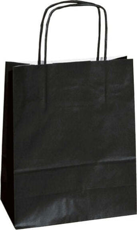 Shoppers in carta - maniglie cordino - nero - 14 x 9 x 20cm - conf. 25 shoppers Casa e cucina/Hobby creativi/Articoli per confezioni regalo/Sacchetti da regalo Eurocartuccia - Pavullo, Commerciovirtuoso.it