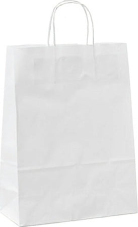 Shoppers in carta - maniglie in cordino - 54 x 14 x 45 cm - bianco neutro - Mainetti Bags - conf. 10 pezzi Commercio Industria e Scienza/Forniture per imballaggio e spedizione/Scatole buste e tubi per spedizione/Buste per spedizione/Buste commerciali Eurocartuccia - Pavullo, Commerciovirtuoso.it