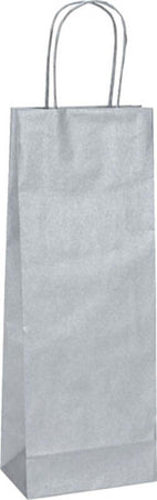 Shoppers portabottiglie - carta biokraft - 14 x 9 x 38 cm - argento - Mainetti Bags - conf. 20 pezzi Casa e cucina/Hobby creativi/Articoli per confezioni regalo/Sacchetti da regalo Eurocartuccia - Pavullo, Commerciovirtuoso.it