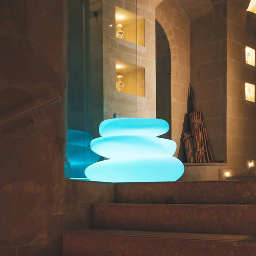 Lampada luminosa Eden Bright rotonda decorazione con led per esterno Made in Italy