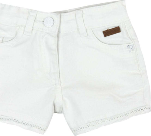 Shorts Bermuda Bimba Denim Pantaloncini Corti Estivi Denim Gabardina Bordo in Pizzo Pantalone Corto Ragazza Tinta Unita pantaloncino bambina/ragazza Piccole Canaglie - Tropea, Commerciovirtuoso.it