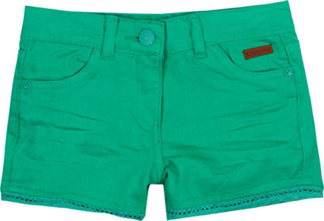 Shorts Bermuda Bimba Denim Pantaloncini Corti Estivi Denim Gabardina Bordo in Pizzo Pantalone Corto Ragazza Tinta Unita pantaloncino bambina/ragazza Piccole Canaglie - Tropea, Commerciovirtuoso.it