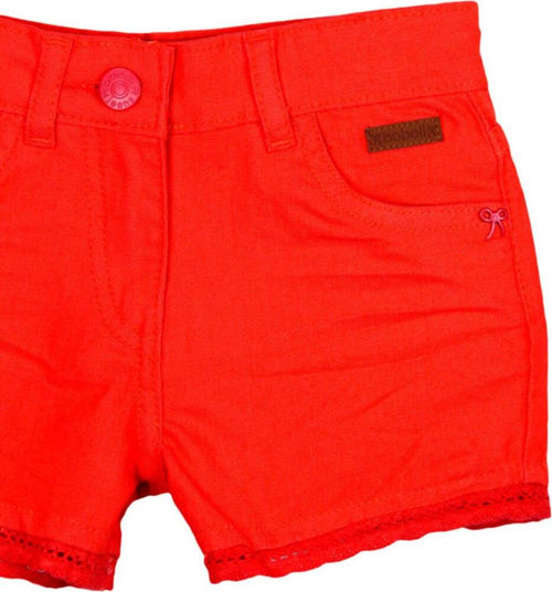 Shorts Bermuda Bimba Denim Pantaloncini Corti Estivi Denim Gabardina Bordo in Pizzo Pantalone Corto Ragazza Tinta Unita pantaloncino bambina/ragazza Piccole Canaglie - Tropea, Commerciovirtuoso.it